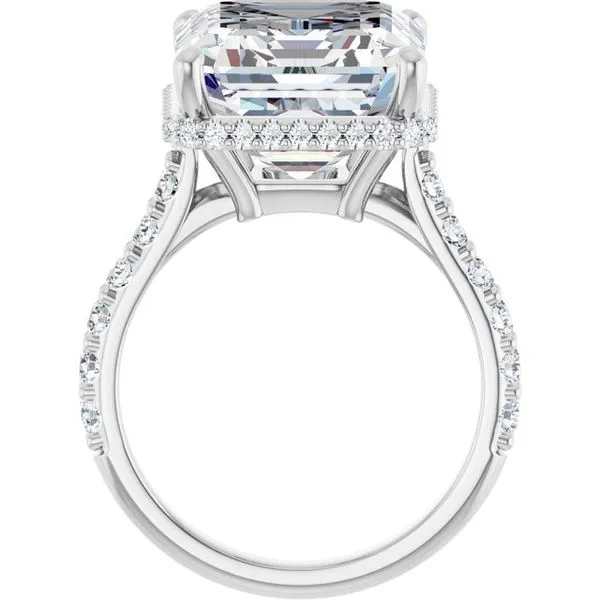 Hidden Halo-Style Engagement Ring Image 2 Raleigh Diamond Fine Jewelry Raleigh, NC