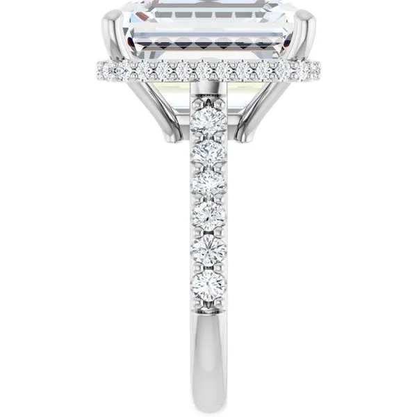 Hidden Halo-Style Engagement Ring Image 4 Raleigh Diamond Fine Jewelry Raleigh, NC
