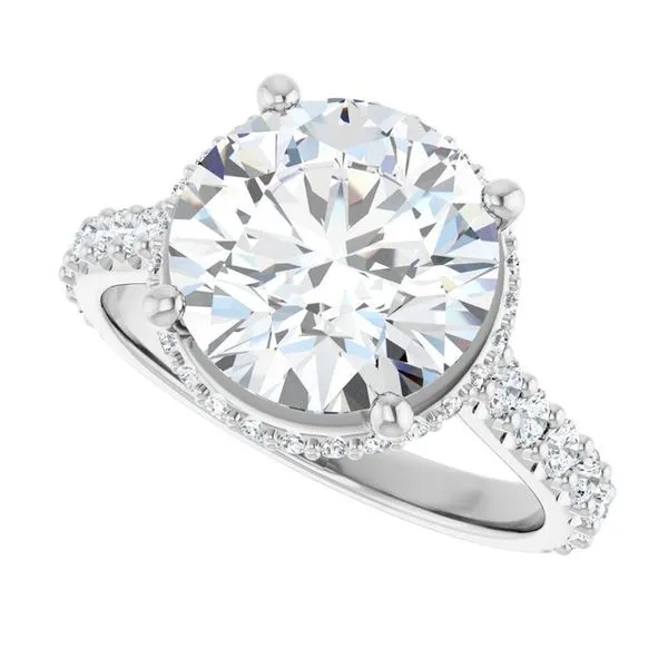 Hidden Halo-Style Engagement Ring Image 5 Vulcan's Forge LLC KANSAS CITY, MO