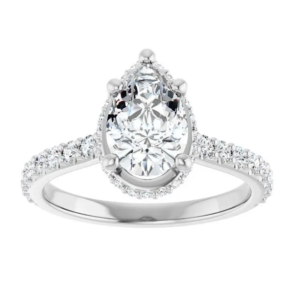 Hidden Halo-Style Engagement Ring Image 3 Ocean View Jewelers Millville, DE