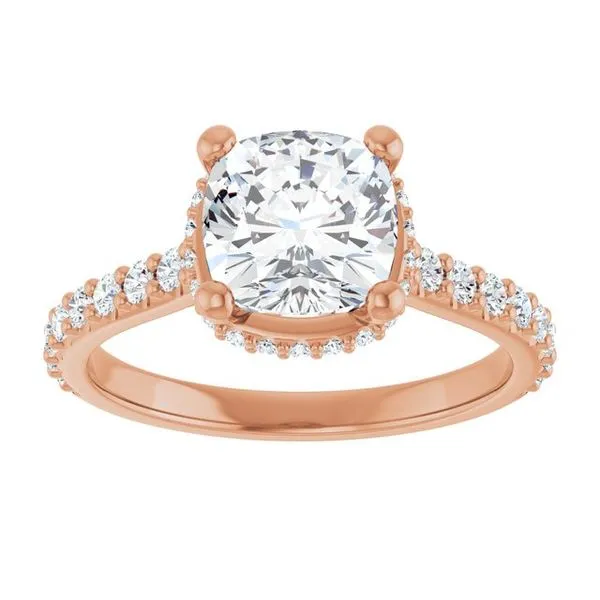 Hidden Halo-Style Engagement Ring Image 3 Shipley's Fine Jewelry Hampstead, MD