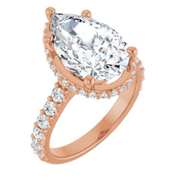 Hidden Halo-Style Engagement Ring