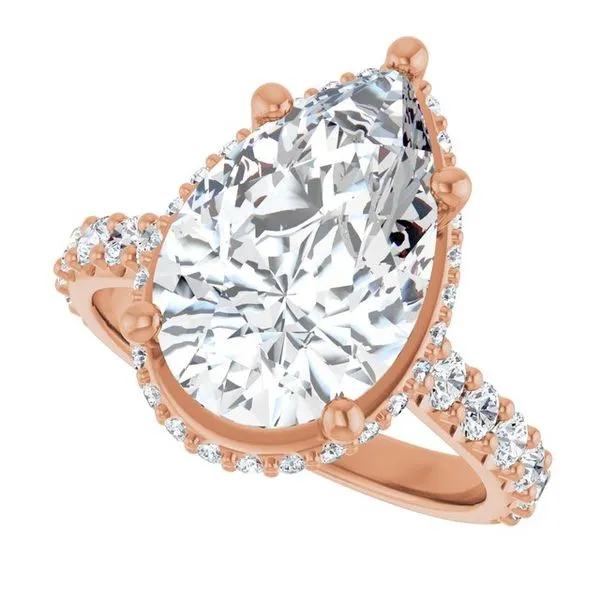 Hidden Halo-Style Engagement Ring Image 5 Don's Jewelry & Design Washington, IA