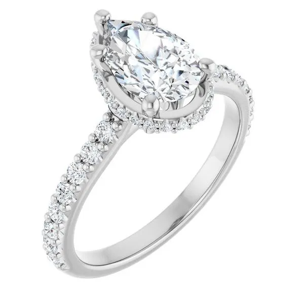 Hidden Halo-Style Engagement Ring Don's Jewelry & Design Washington, IA