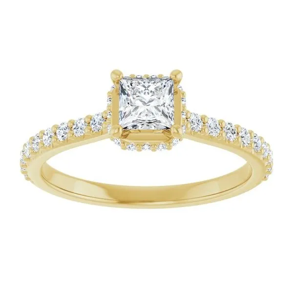 Hidden Halo-Style Engagement Ring Image 3 Shipley's Fine Jewelry Hampstead, MD