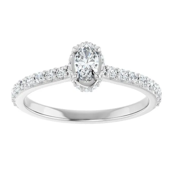 Hidden Halo-Style Engagement Ring Image 3 Futer Bros Jewelers York, PA