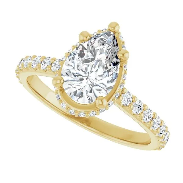 Hidden Halo-Style Engagement Ring Image 5 Raleigh Diamond Fine Jewelry Raleigh, NC