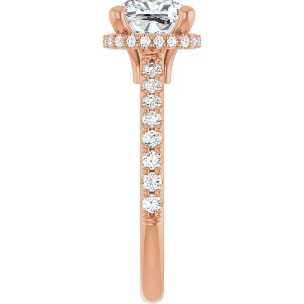 Hidden Halo-Style Engagement Ring Image 4 Hudson Valley Goldsmith New Paltz, NY