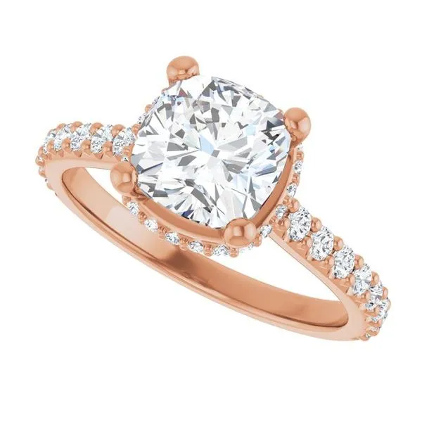 Hidden Halo-Style Engagement Ring Image 5 Raleigh Diamond Fine Jewelry Raleigh, NC