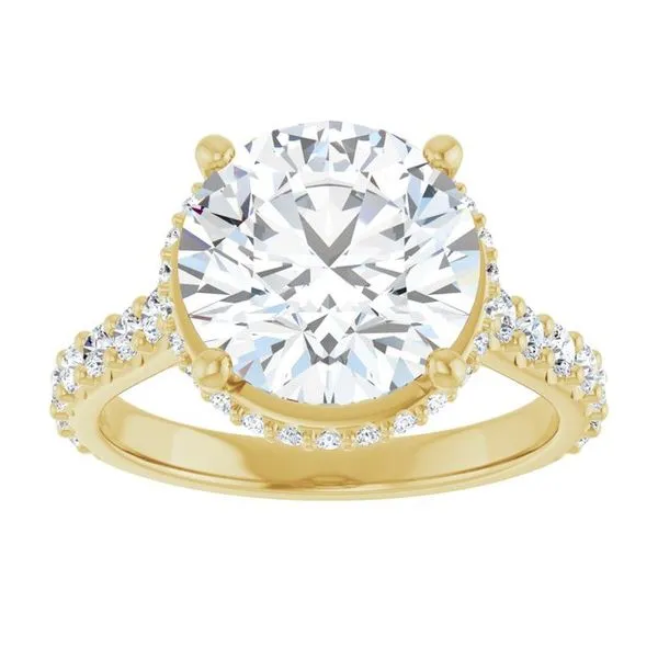 Hidden Halo-Style Engagement Ring Image 3 J. Thomas Jewelers Rochester Hills, MI