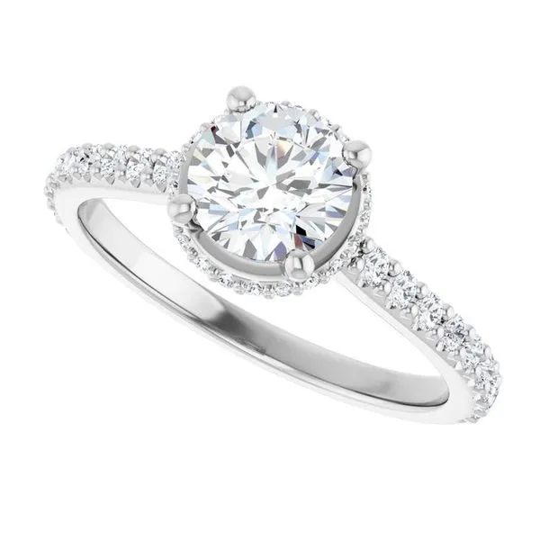 Hidden Halo-Style Engagement Ring Image 5 Clater Jewelers Louisville, KY