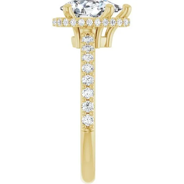 Hidden Halo-Style Engagement Ring Image 4 Don's Jewelry & Design Washington, IA