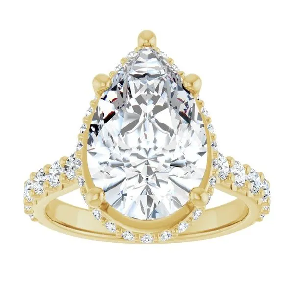 Hidden Halo-Style Engagement Ring Image 3 House of Silva Wooster, OH