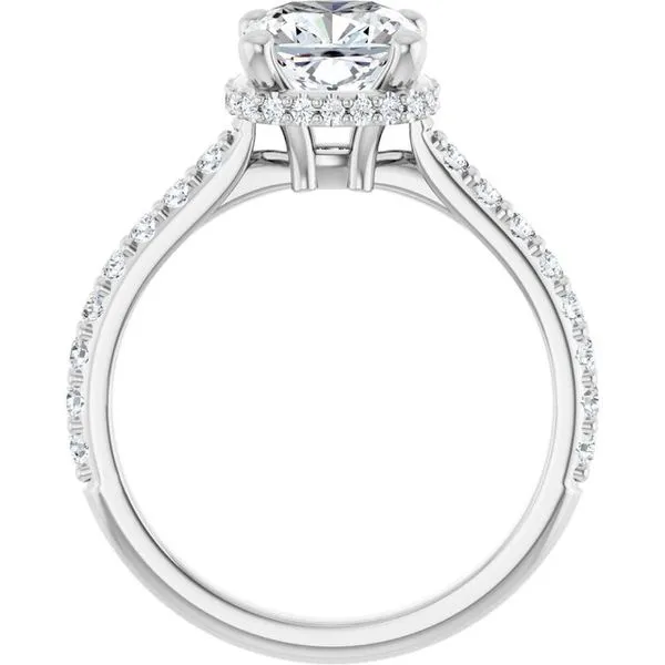 Hidden Halo-Style Engagement Ring Image 2 Ask Design Jewelers Olean, NY