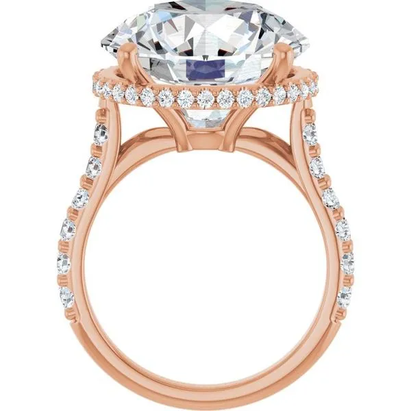 Hidden Halo-Style Engagement Ring Image 2 Hudson Valley Goldsmith New Paltz, NY