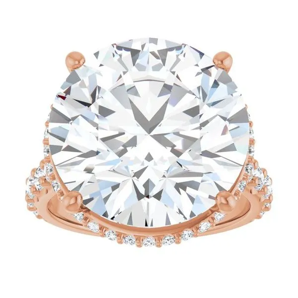 Hidden Halo-Style Engagement Ring Image 3 Raleigh Diamond Fine Jewelry Raleigh, NC