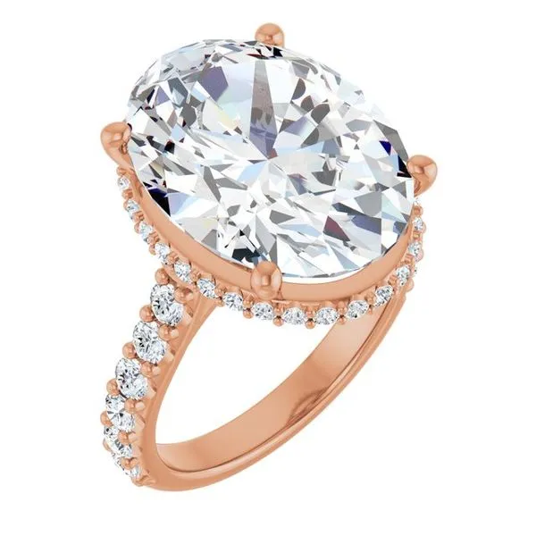 Hidden Halo-Style Engagement Ring