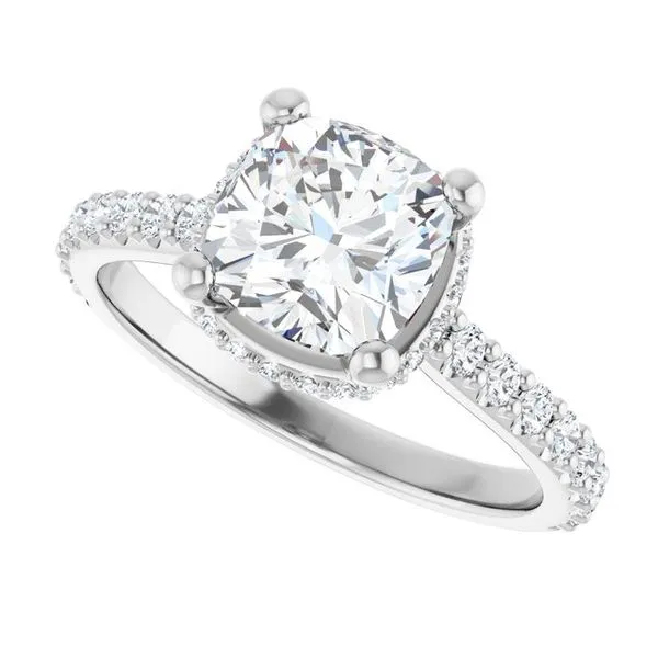 Hidden Halo-Style Engagement Ring Image 5 Morin Jewelers Southbridge, MA