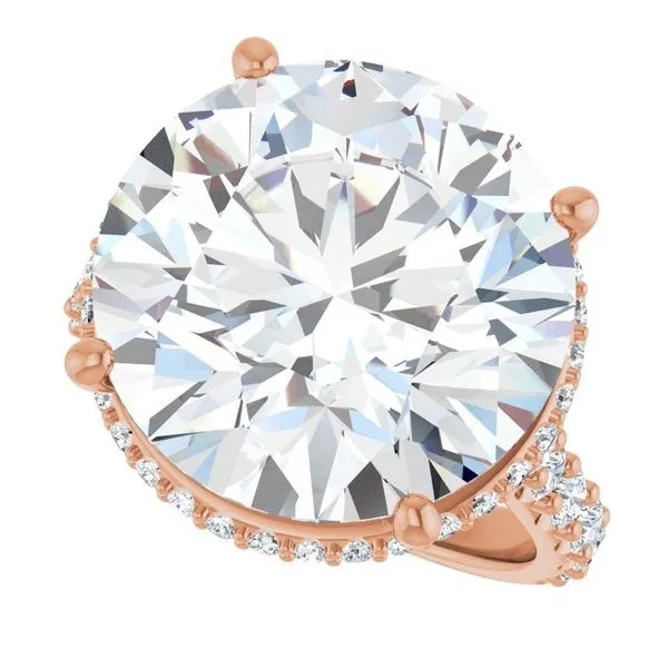 Hidden Halo-Style Engagement Ring Image 5 Futer Bros Jewelers York, PA