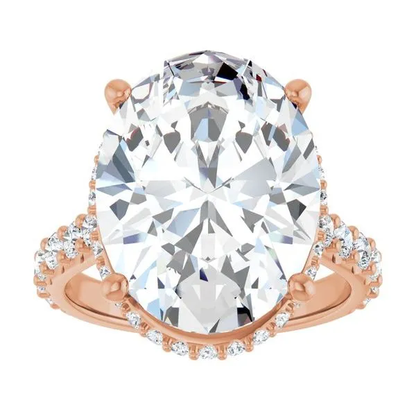 Hidden Halo-Style Engagement Ring Image 3 Raleigh Diamond Fine Jewelry Raleigh, NC