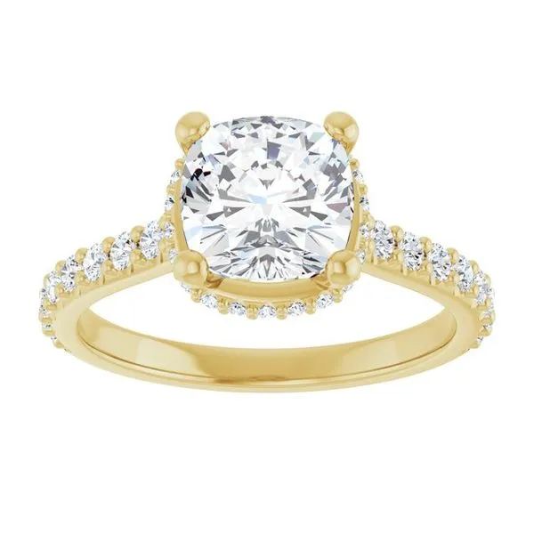 Hidden Halo-Style Engagement Ring Image 3 Jimmy Smith Jewelers Decatur, AL