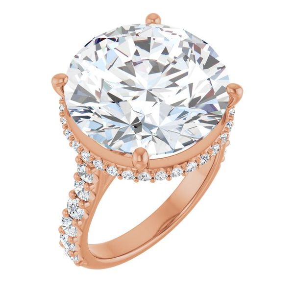 Hidden Halo-Style Engagement Ring
