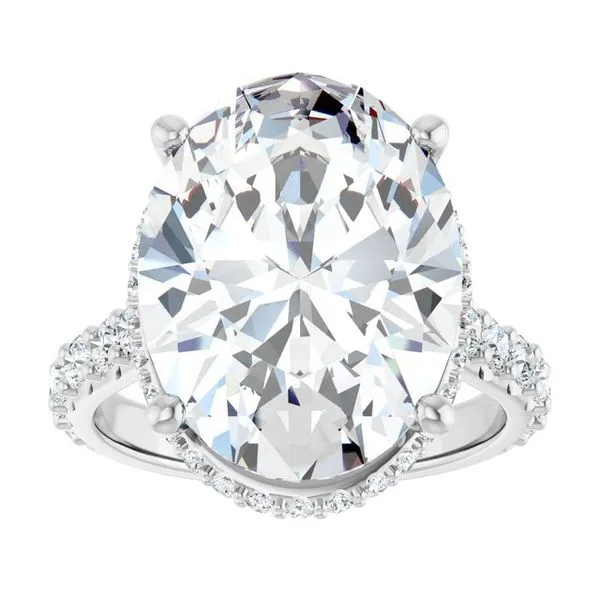 Hidden Halo-Style Engagement Ring Image 3 Shipley's Fine Jewelry Hampstead, MD