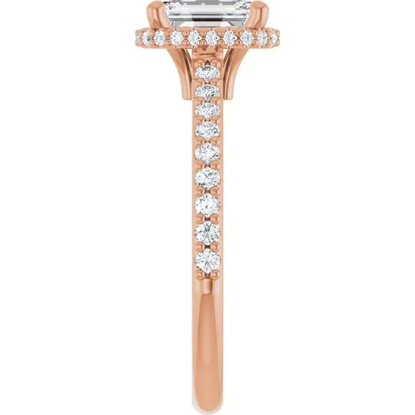 Hidden Halo-Style Engagement Ring Image 4 The Jewelry Source El Segundo, CA