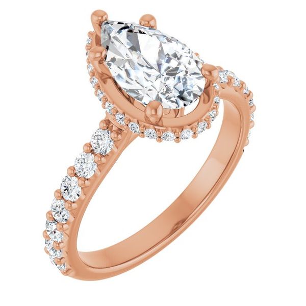 Hidden Halo-Style Engagement Ring