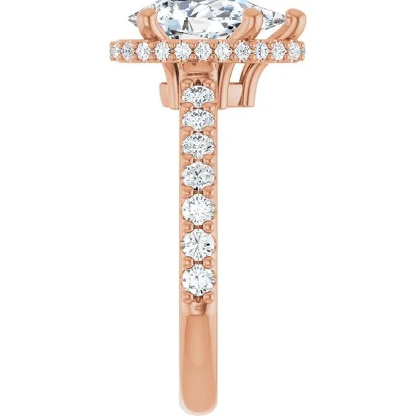 Hidden Halo-Style Engagement Ring Image 4 JF Jones Jewelers Rochester, NY