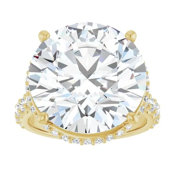 Hidden Halo-Style Engagement Ring Image 3 Don's Jewelry & Design Washington, IA