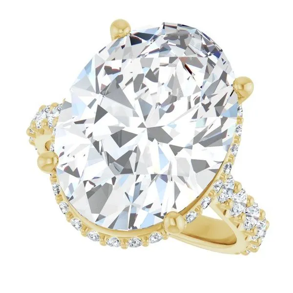 Hidden Halo-Style Engagement Ring Image 5 Futer Bros Jewelers York, PA