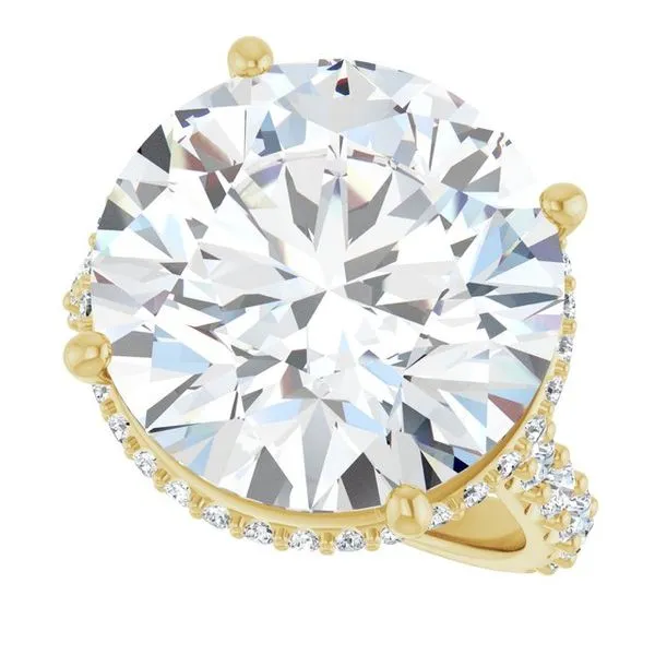 Hidden Halo-Style Engagement Ring Image 5 Don's Jewelry & Design Washington, IA