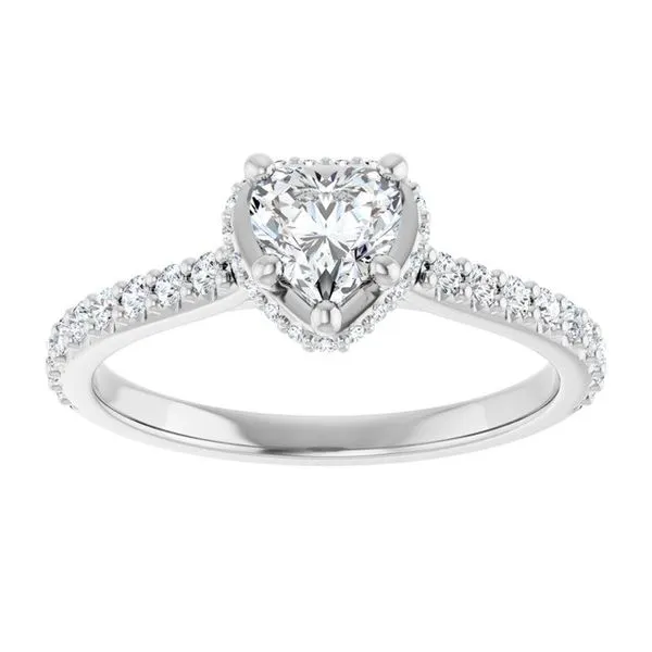 Hidden Halo-Style Engagement Ring Image 3 Raleigh Diamond Fine Jewelry Raleigh, NC