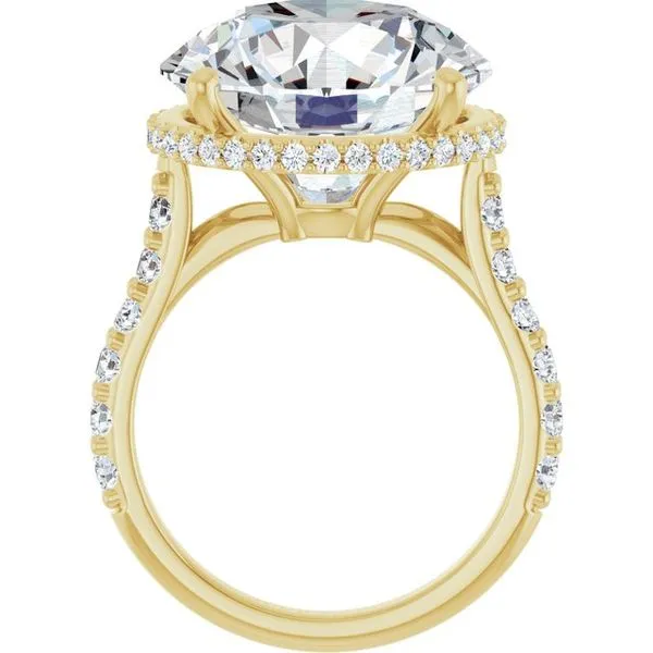 Hidden Halo-Style Engagement Ring Image 2 Michael Szwed Jewelers Longmeadow, MA