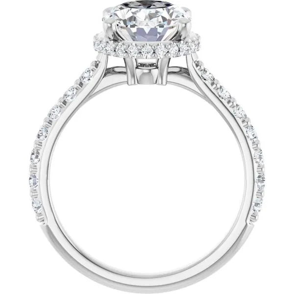 Hidden Halo-Style Engagement Ring Image 2 Hudson Valley Goldsmith New Paltz, NY