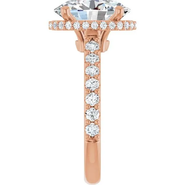 Hidden Halo-Style Engagement Ring Image 4 J. West Jewelers Round Rock, TX