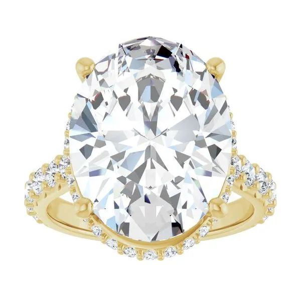 Hidden Halo-Style Engagement Ring Image 3 Clater Jewelers Louisville, KY