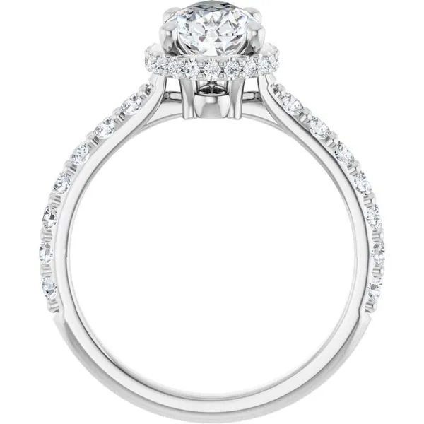 Hidden Halo-Style Engagement Ring Image 2 Vulcan's Forge LLC KANSAS CITY, MO