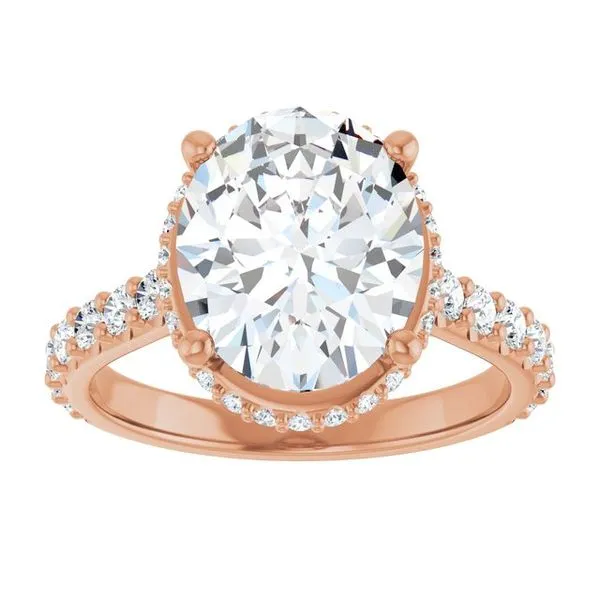 Hidden Halo-Style Engagement Ring Image 3 Ocean View Jewelers Millville, DE