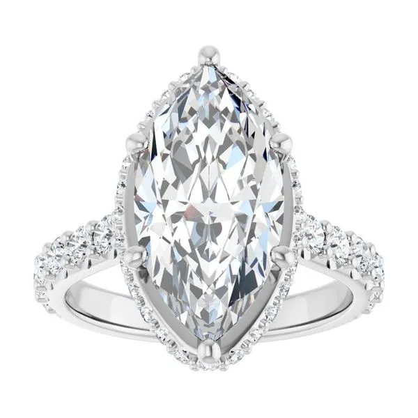 Hidden Halo-Style Engagement Ring Image 3 Vulcan's Forge LLC KANSAS CITY, MO