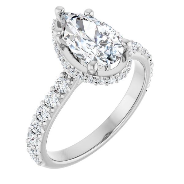 Hidden Halo-Style Engagement Ring
