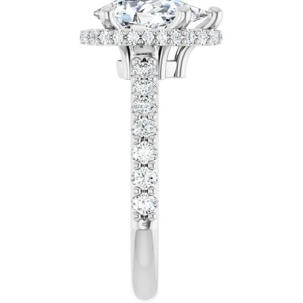 Hidden Halo-Style Engagement Ring Image 4 Don's Jewelry & Design Washington, IA