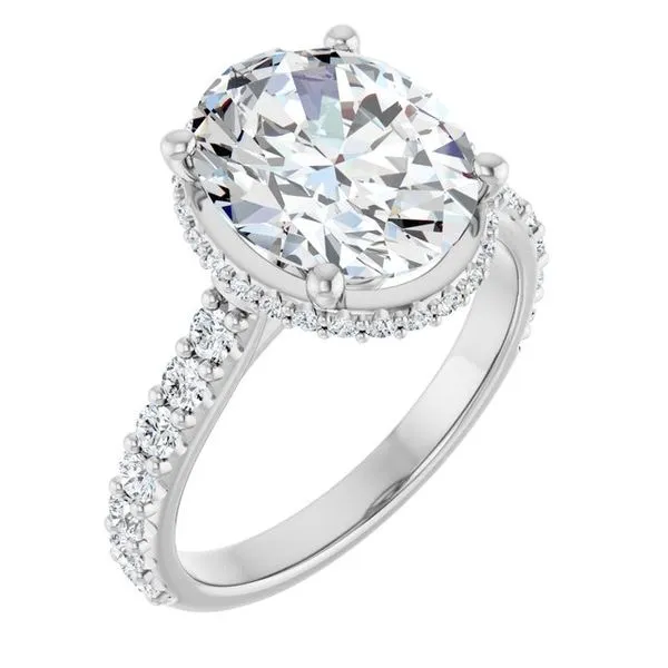 Hidden Halo-Style Engagement Ring Don's Jewelry & Design Washington, IA