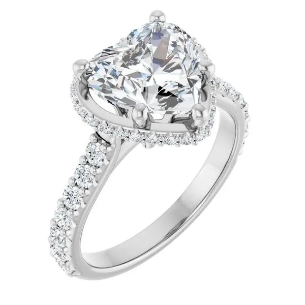 Hidden Halo-Style Engagement Ring