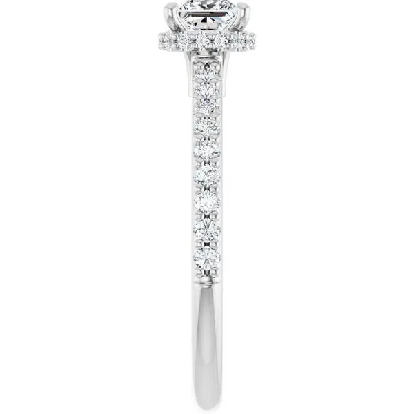 Hidden Halo-Style Engagement Ring Image 4 JF Jones Jewelers Rochester, NY