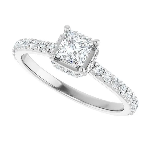 Hidden Halo-Style Engagement Ring Image 5 Clater Jewelers Louisville, KY