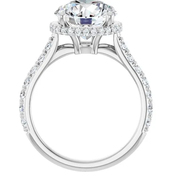 Hidden Halo-Style Engagement Ring Image 2 J. West Jewelers Round Rock, TX