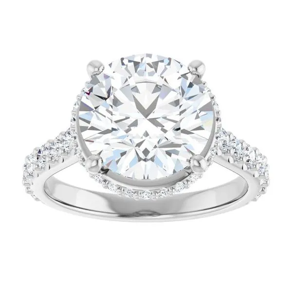 Hidden Halo-Style Engagement Ring Image 3 Don's Jewelry & Design Washington, IA