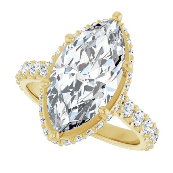 Hidden Halo-Style Engagement Ring Image 5 Raleigh Diamond Fine Jewelry Raleigh, NC